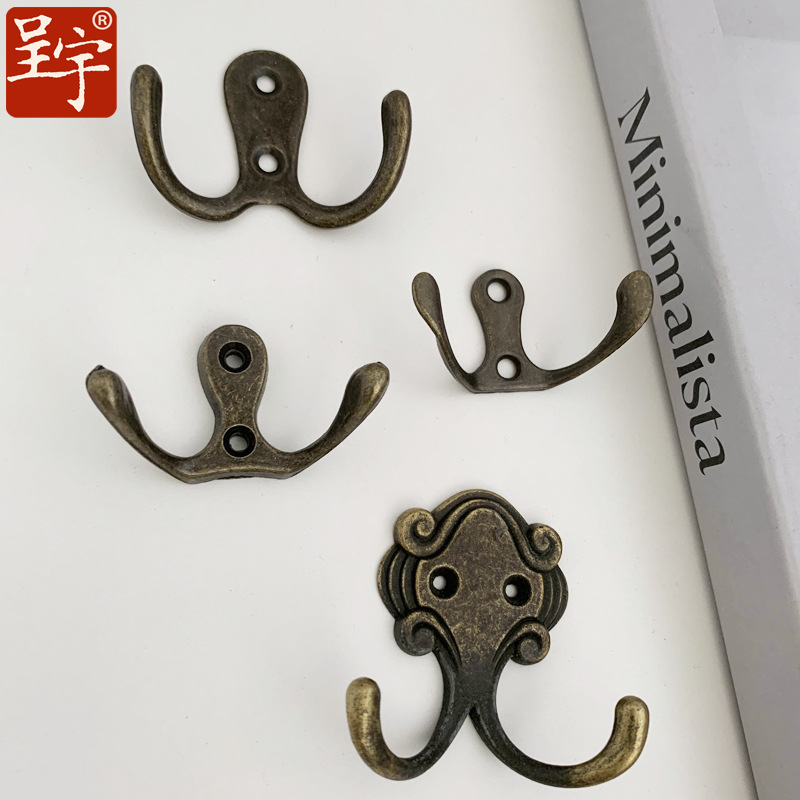 Cross-border M623 European-style Creative Hook Kitchen Zinc Alloy Clothes Hook Pastoral Clothes Hook Door Back Clothes