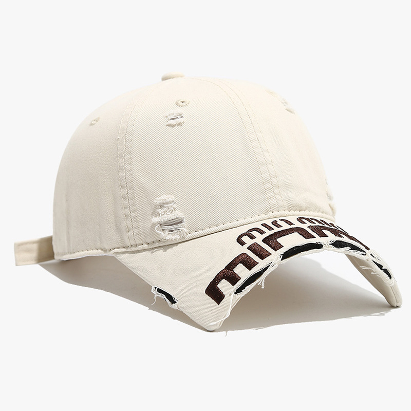 Sombrero de lengua de pato para mujeres 2025 nueva moda personalidad agujero de moda gorro corto gorro de béisbol sombrero de moda de primavera para hombres Top suave