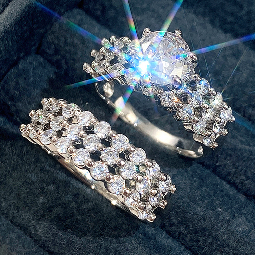 10g Weight Artificial Gemstones Inlay Material Rings Classification Exaggerated Geometric Copper Inlay Artificial Gemstones Rings
