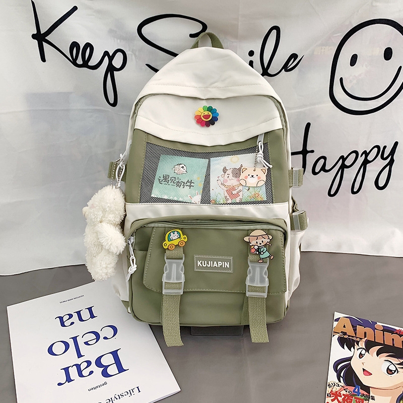 新入生ランドセル女性かわいい多用途大容量バックパック中学生高校生カレッジスタイルニッチバックパック|undefined
