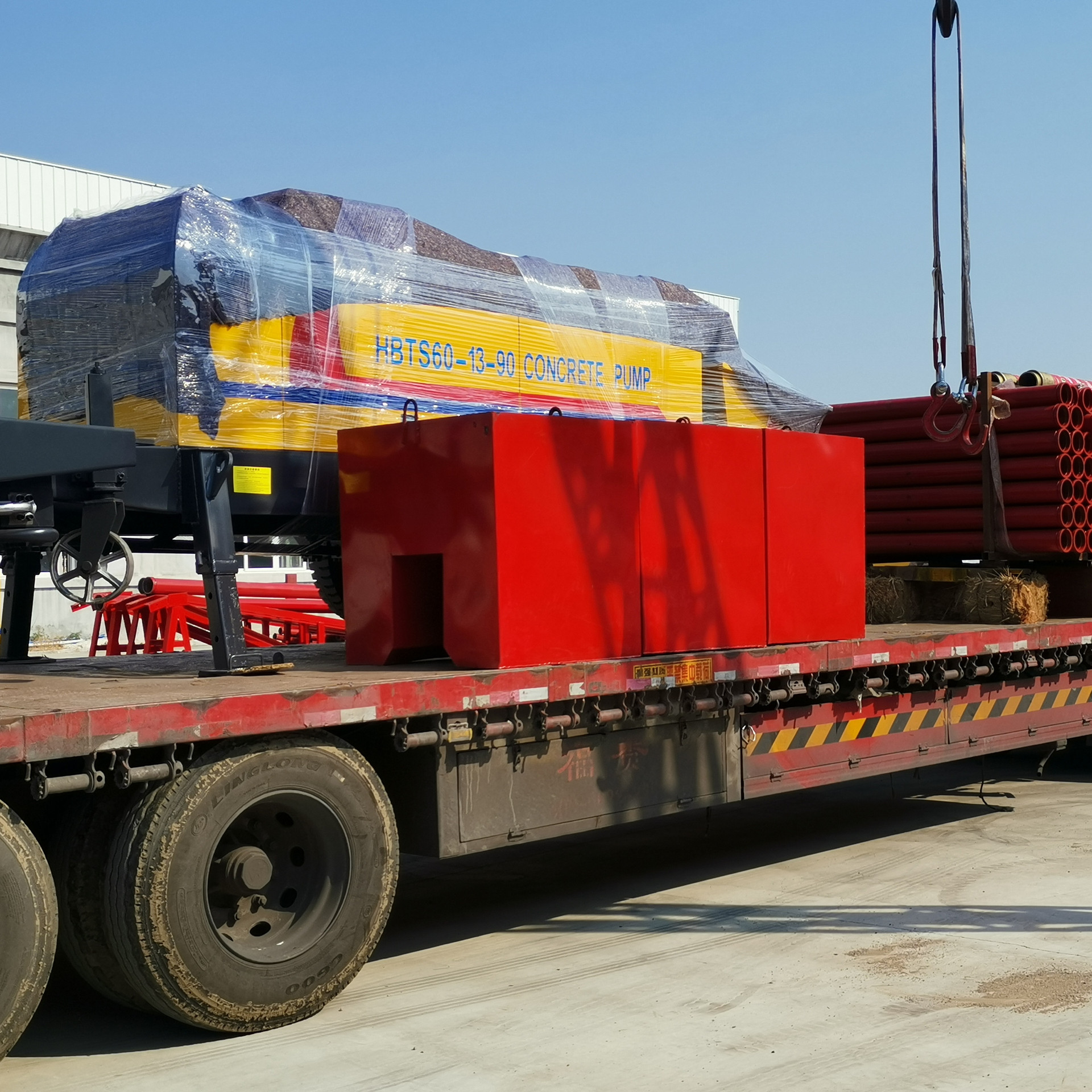 混凝土输送泵 高度150米 60地泵 打高层用混凝土输送泵 水泥拖泵