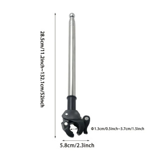 Cross-Border 1.3m Handlebar Stainless Steel Telescopic Flagpole Mountain Electric Bicycle Off-Road Motorcycle Flagpole