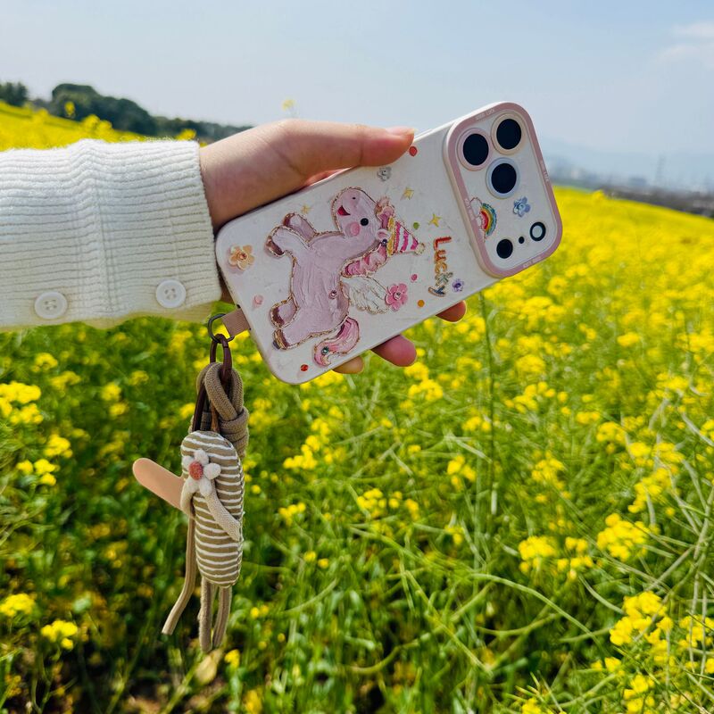 2026 New Model Handmade Woven Pure Cotton Cute Little Horse Phone Chain Year of the Horse Cartoon Bag Pendant
