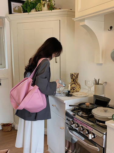 Spring new cheese bag Korean soft leather large capacity bag  new bag women's bag shoulder bag crossbody bag