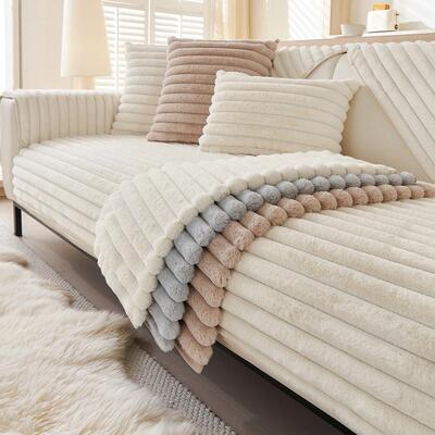 Bohemian Style Winter Warm Sofa Cover Vintage Design Plain Its