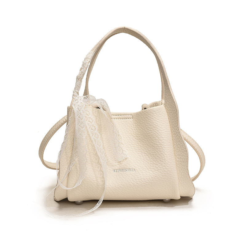 Bolsa de cubo de nicho de alto nivel, mujer 2026 nuevo lichi, nicho de moda coreano, bolso de mochila versátil image 7