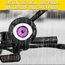 电动车摩托车LED后视镜改装恶魔眼LED眼睛灯鹰眼灯眨眼灯