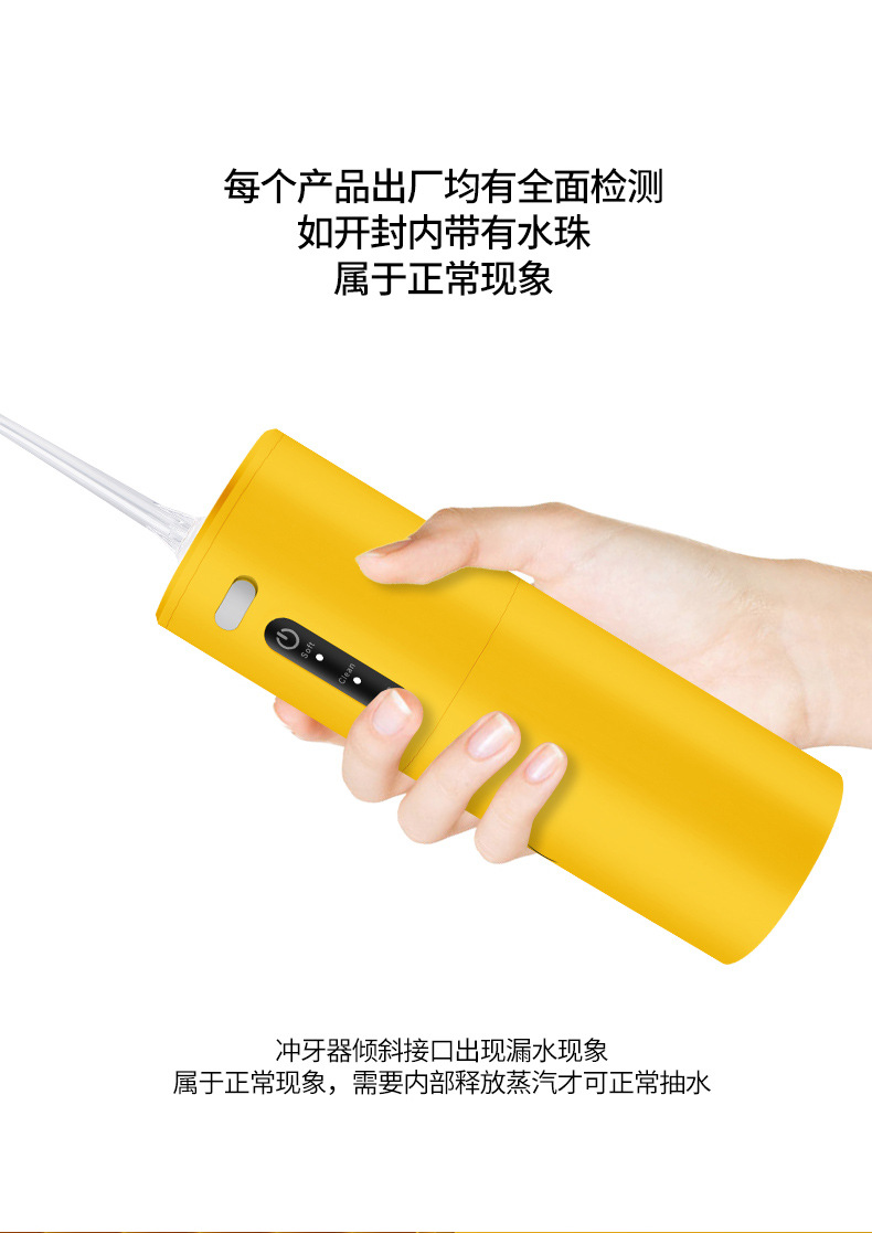 电动冲牙器 便携式手持洗牙器家用口腔清洁器脉冲水牙线 跨境批发详情23