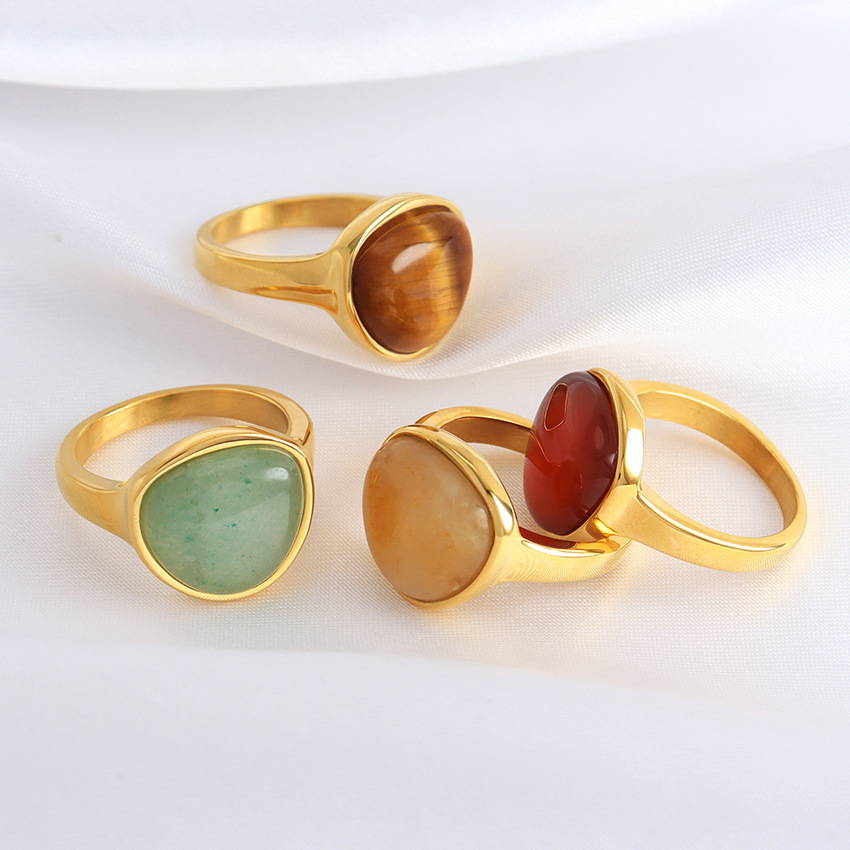Holiday, Daily Occasion Wholesale Jewelry Simple Style Round 304 Stainless Steel Shell Rings