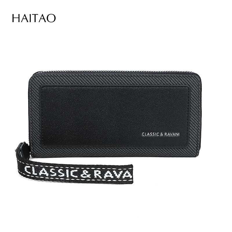 Nueva moda coreana de la billetera de mujer multifuncional de gran capacidad larga bolso de mano con pulsera multi-tarjeta