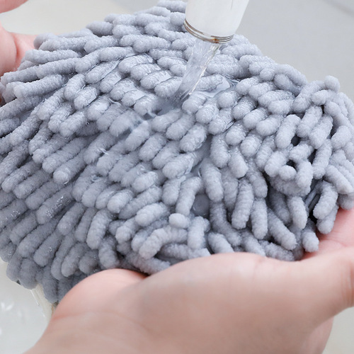 日式雪尼尔擦手球加厚挂式擦手巾厨房卫生间吸水速干可爱抹布毛巾