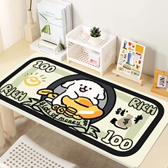 ライン子犬マウスパッド特大キーボードパッド厚みのあるエッジ卸売大型デスクパッドクリエイティブ