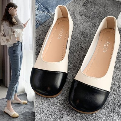 單鞋夏季女2021年新款淺口瑪麗珍時尚百搭網紅仙女風平底奶奶鞋潮