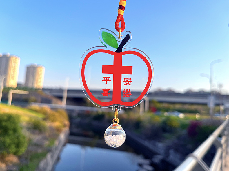 2026 New Creative Cross Car Pendant Handmade Interior Rearview Mirror Amulet Decoration