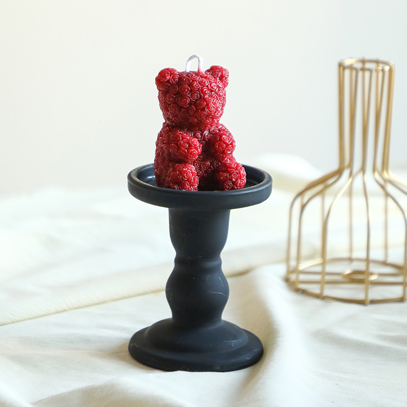 Vela aromática de cera de soja retro francesa color borgoña, vela romántica para bodas, decoración para el hogar, portavelas, venta al por mayor por pieza