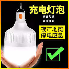 户外充电球泡灯跨境夜市摆摊led灯露营灯应急灯无需接线可调光