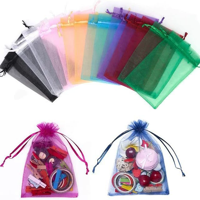 Производитель свадебных сумок для конфет, оптовая продажа, упаковочная сумка для хранения подарков, сетчатая сумка на шнурке, сумка для ювелирных изделий, печатная