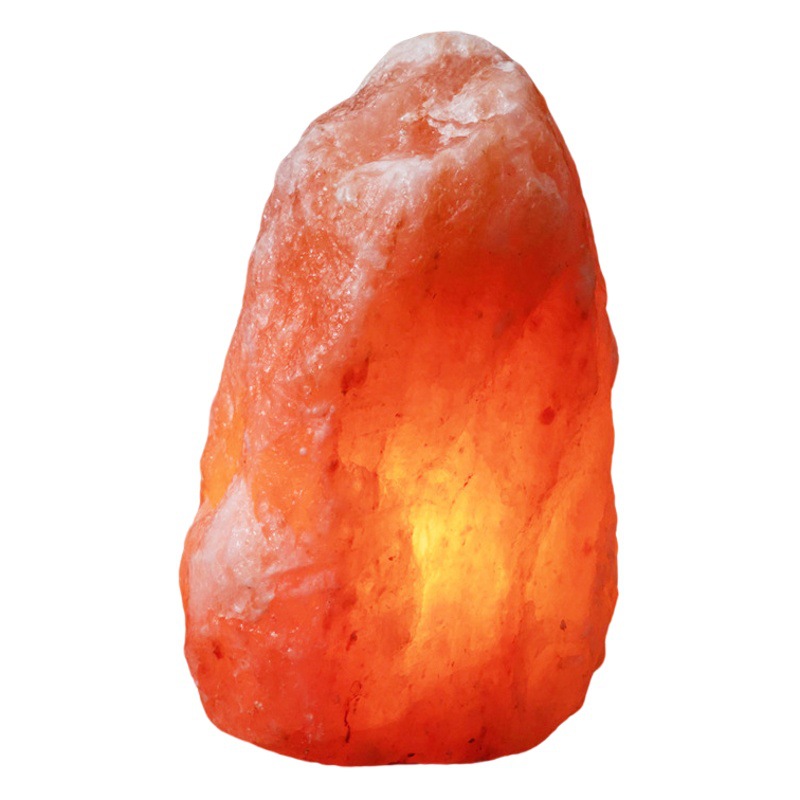 Lámpara de Sal Natural Transfronteriza, Lámpara de Sal de Cristal del Himalaya, Lámpara de Noche para Dormitorio, Lámpara de Ambiente, Adornos al por Mayor
