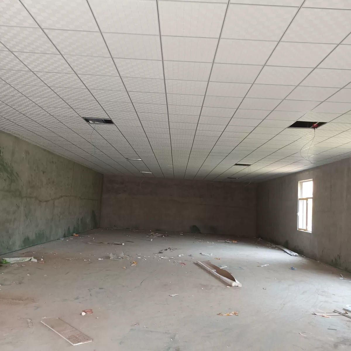 Потолок из гипсокартона, гипсокартон, 600*600, покрытая ПВХ плита, облицовочная доска, влагостойкая