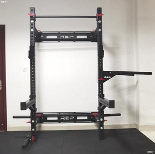 Commercial wall-to-wall folding squat frame, horizontal push frame, pull-up parallel bars (wall thickness M)