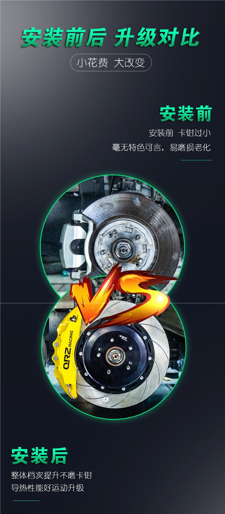 Bmw Brake Caliper Cover Set Ix3X4X5X6X1Z4Gt3 Series 5 Series 2 Series 4 Series 7 Series Aluminum Alloy Modification and Color Change