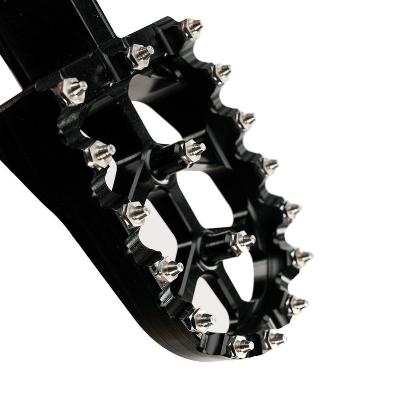 オートバイ CNC アルミ合金フットレストペダル CRF150F CRF230F ライトビーペダル修正部品に適しています|undefined