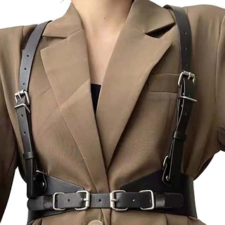 亚马逊朋克腰带欧美皮带背心JK衬衫吊带腰封女款装饰百搭调情必备