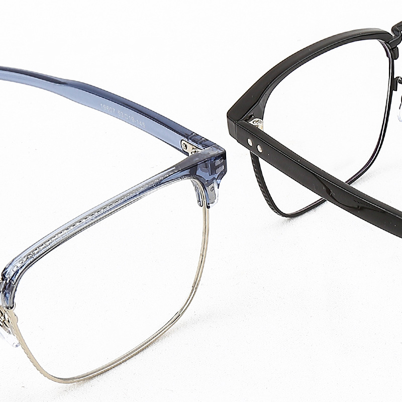 Retro moda lujo clásico ceja marco hombres pueden coincidir con miopía gafas marco 19607