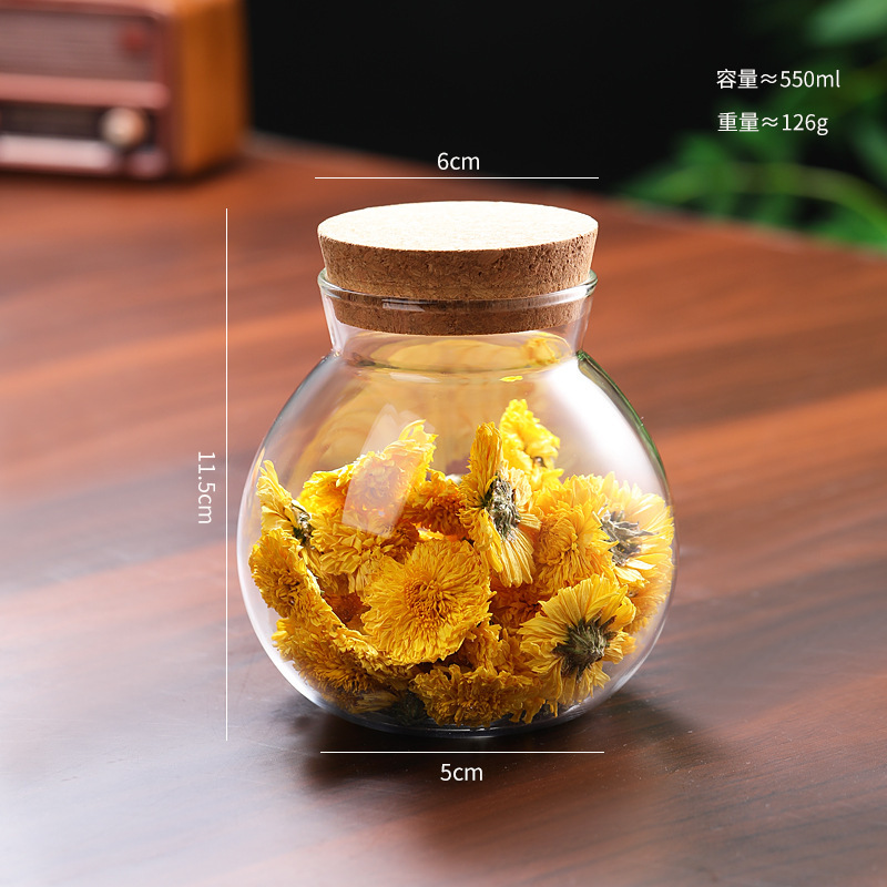 家庭用密封ガラス貯蔵タンク大サイズ貯蔵瓶五穀雑穀缶竹木蓋茶葉缶キャンディー缶|undefined