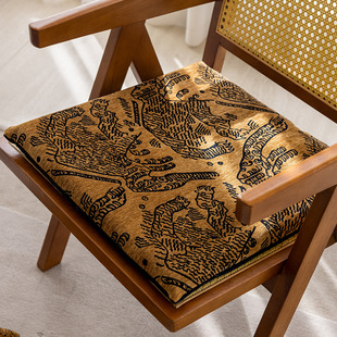 Maillard Medieval Square Chair Mat Removable and Washable Tatami Mat Bay Window Seat Cushion Square Mat Memory Foam Non-Slip Cushion