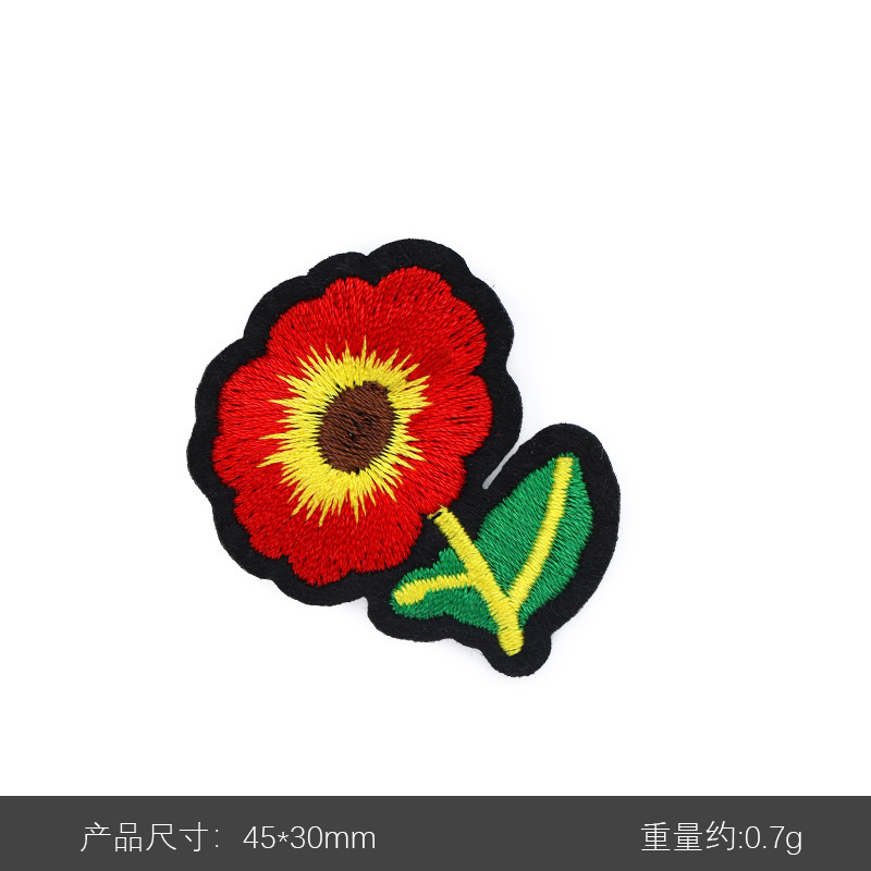 Rosas de flores de ciruela de flores de girasol serie de accesorios de ropa pegatinas de zapatos y bolsos accesorios pegatinas