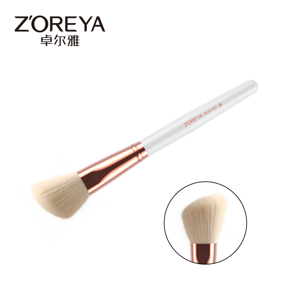 Zhuolya transfronteriza belleza maquillaje herramientas corrector único reparación blanco maquillaje cepillo 803 rubor cepillo al por mayor
