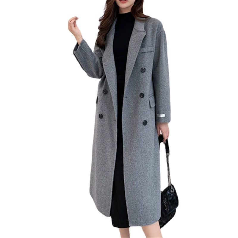 Quality double-sided cashmere woolen coat, increased thickness, oversize