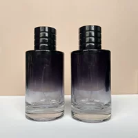 Спот B028-100ml градиент синий духи спрей бутылка косметика бутылка розлива портативное стекло пустая бутылка