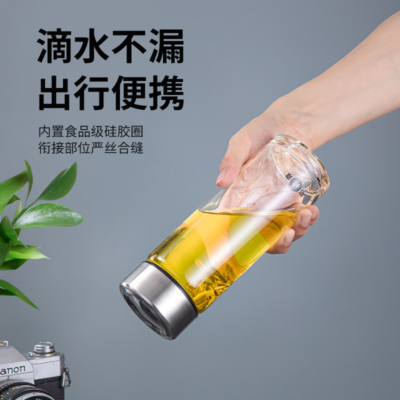 明霞単層グラス男性携帯車載カップ家庭用透明カップ|undefined