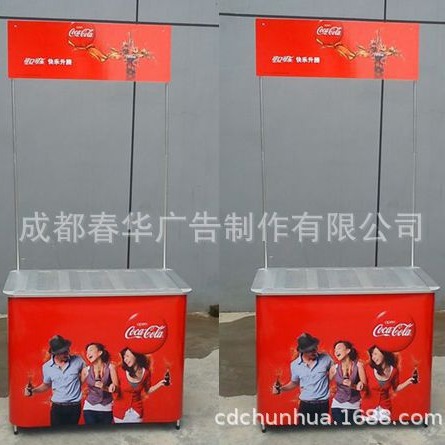 供应ＰＶＣ促销台/铝促销台/成都促销台/广告展示器材/展示器材