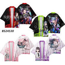 日系BanG Dream少女乐团派对应援法披和服披风羽织数码印花居家服
