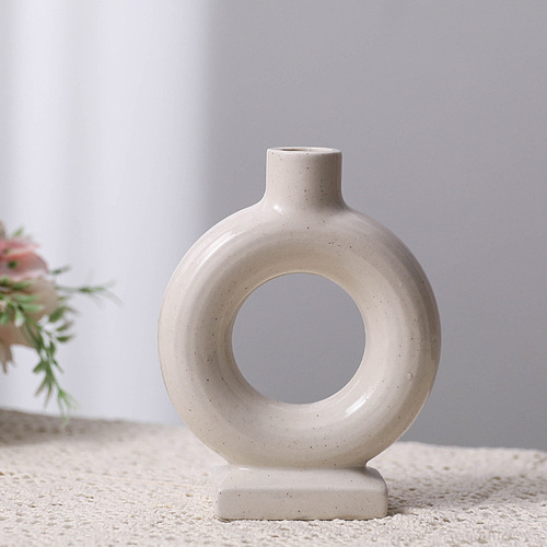 European and American ins style simple and elegant ceramic aromatherapy candle holder photo props home decoration ornaments gifts
