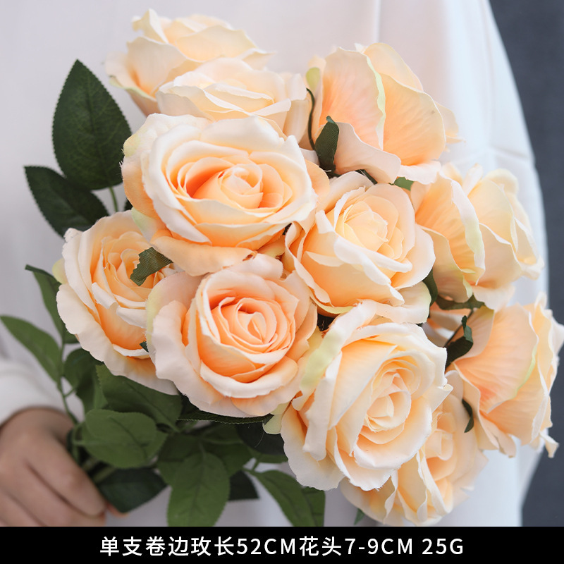 香槟色仿真花婚礼婚庆场地场景布置道具结婚装饰花艺花材假花批发|undefined