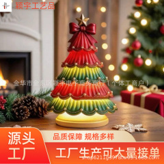 跨境爆款Christmas Tree Lights圣诞节树灯桌面氛围装饰摆件