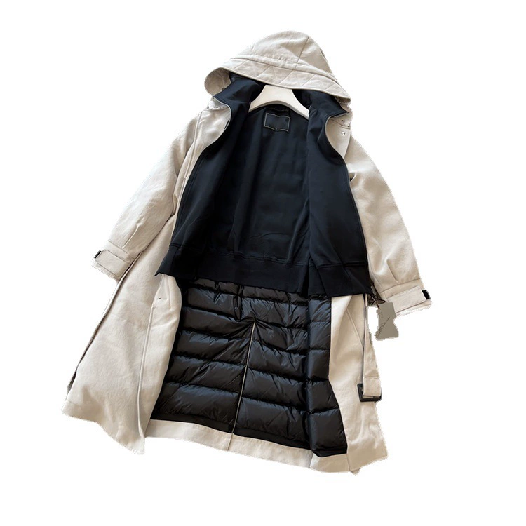 Вельветовое trench coat, пуховик, пух гуся