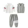 Autumn children's set for boys, sports long-sleeve, vest, trousers to go out, Korean style