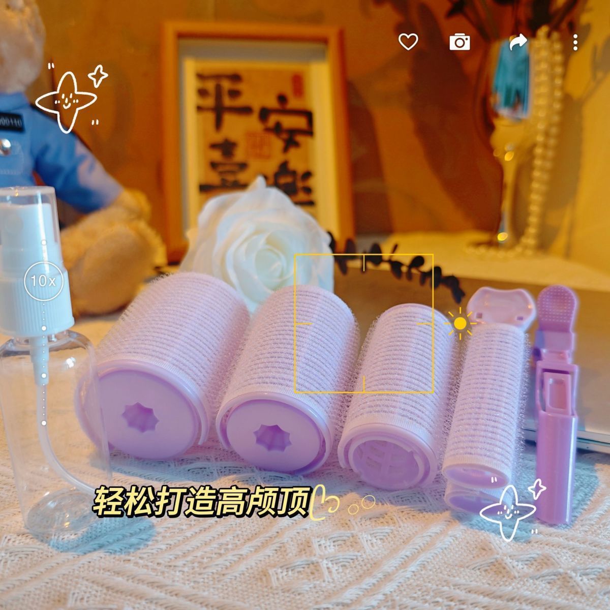 Korean Style Bangs Curly Hair Roller Medium Large Multi-size Lazy Hair Style Air Bangs Curly Hair Root Fluffy Clip