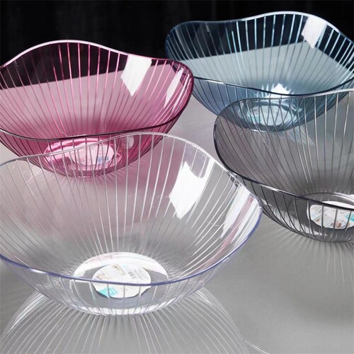 Nut plate high-end crystal fruit plate living room household dry fruit plate snacks plastic fruit plate fruit plate light luxury transparent