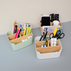 Desk storage box office student cosmetics miscellaneous snacks storage basket kitchen household partition storage box