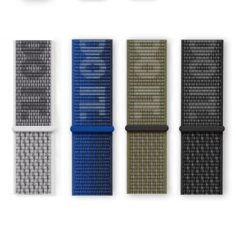 Applicable iwatch strap S8 Apple applewatch nylon Ultra loop replacement belt JustDoIt