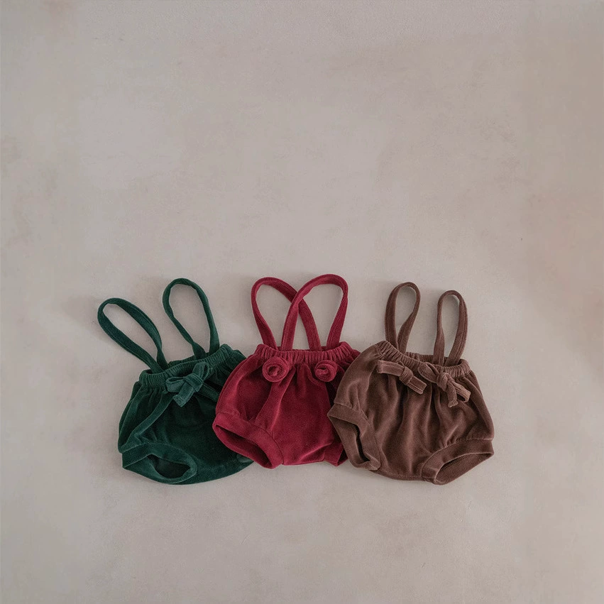 Новые осенние детские комбинезоны в корейском стиле, тема Рождества, бархатные комбинезоны-штаны для детей