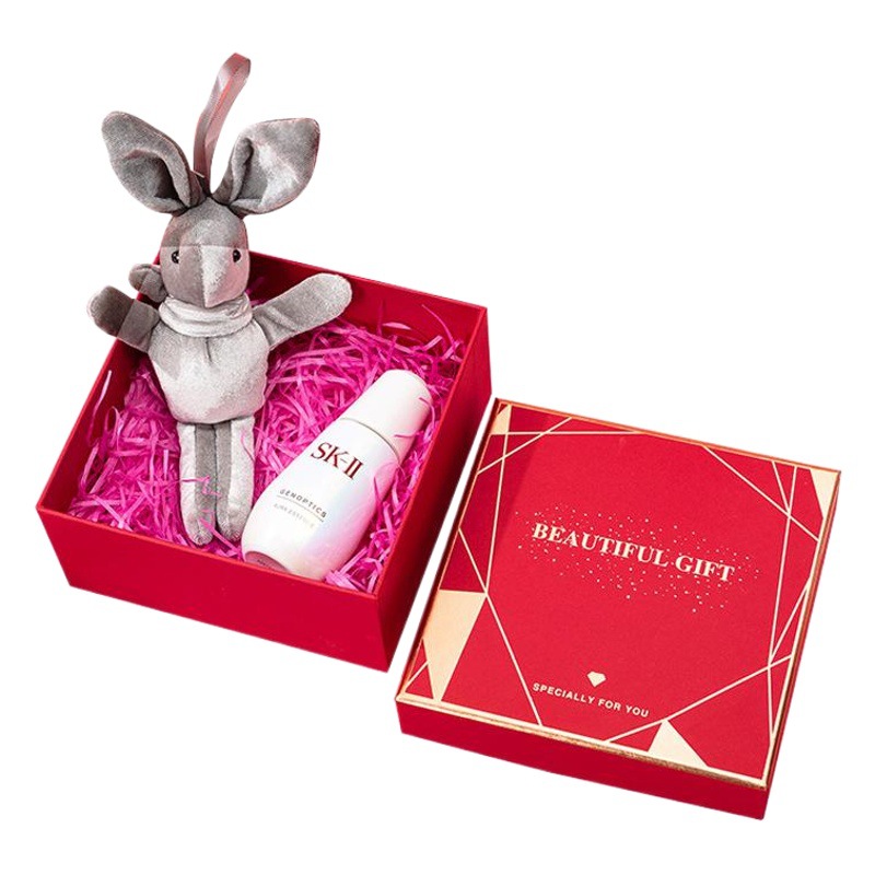 Caja de regalo roja, cubierta del cielo y la tierra, caja de dulces de boda, caja de embalaje de regalo de toalla, caja de regalo de mano festiva, fábrica al por mayor
