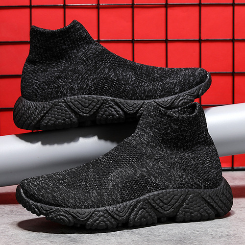 Padded High-Top Couple Casual Sports Shoes with Air-Weave Breathability, Non-Slip, Versatile and Easy-to-Wear Trendy Men's Shoes
