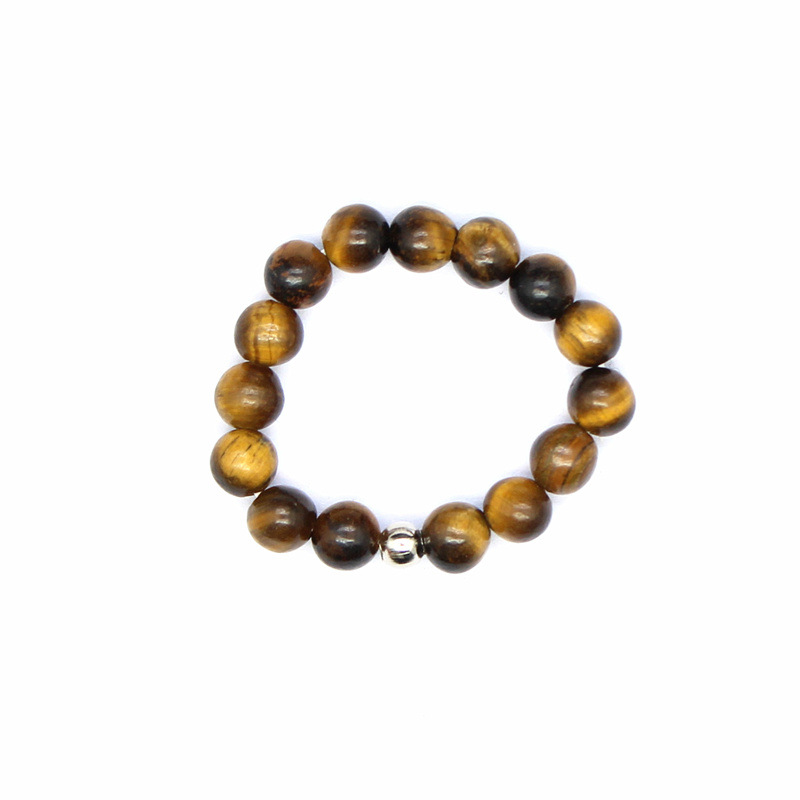 Casual, Daily Occasion Simple Style Color Block Stone Beaded Natural Stone Agate Natural Stone Rings In Bulk
